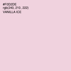 #F0D2DE - Vanilla Ice Color Image